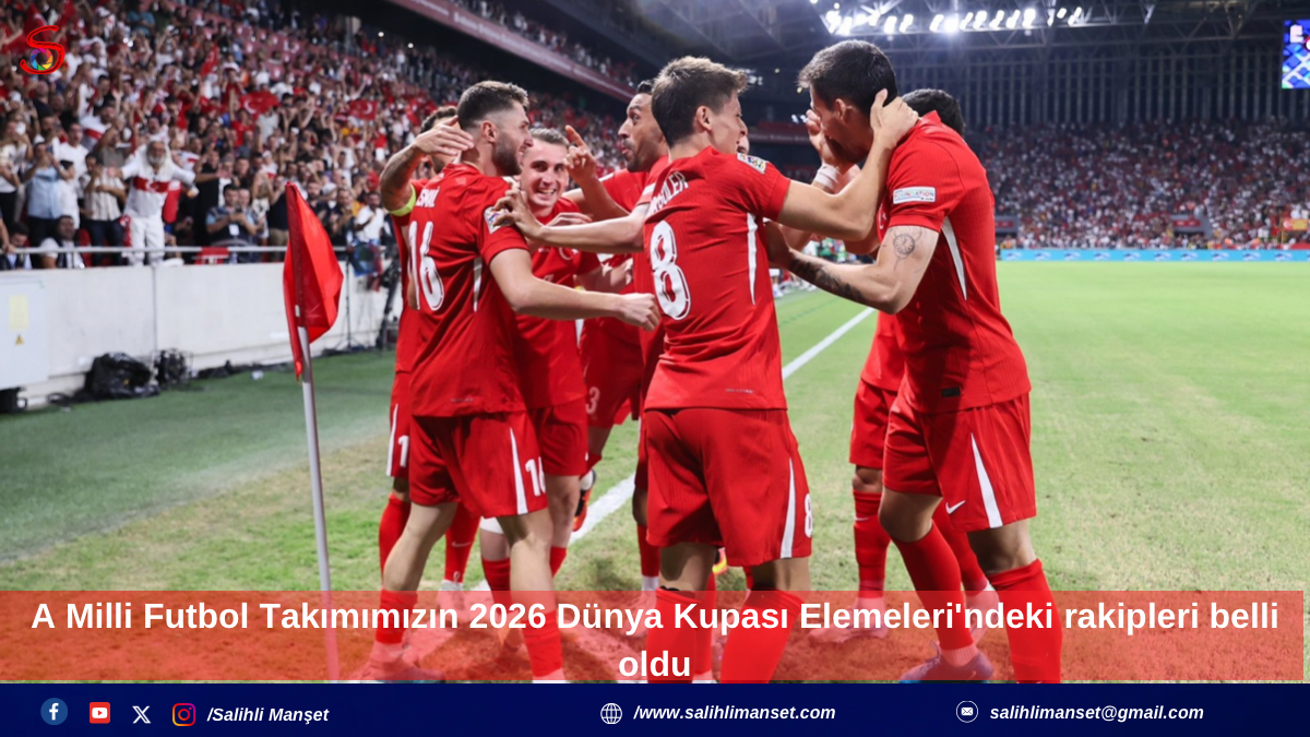 A Milli Futbol Takımımızın 2026 Dünya Kupası Elemeleri'ndeki rakipleri belli oldu