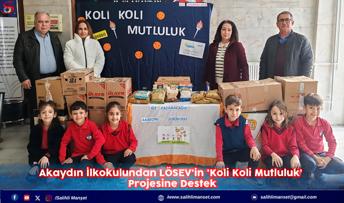 Akaydın İlkokulundan LÖSEV'in 'Koli Koli Mutluluk' Projesine Destek