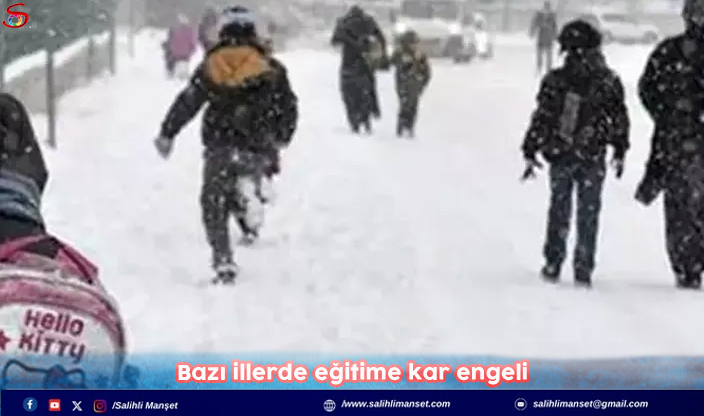 Bazı illerde eğitime kar engeli