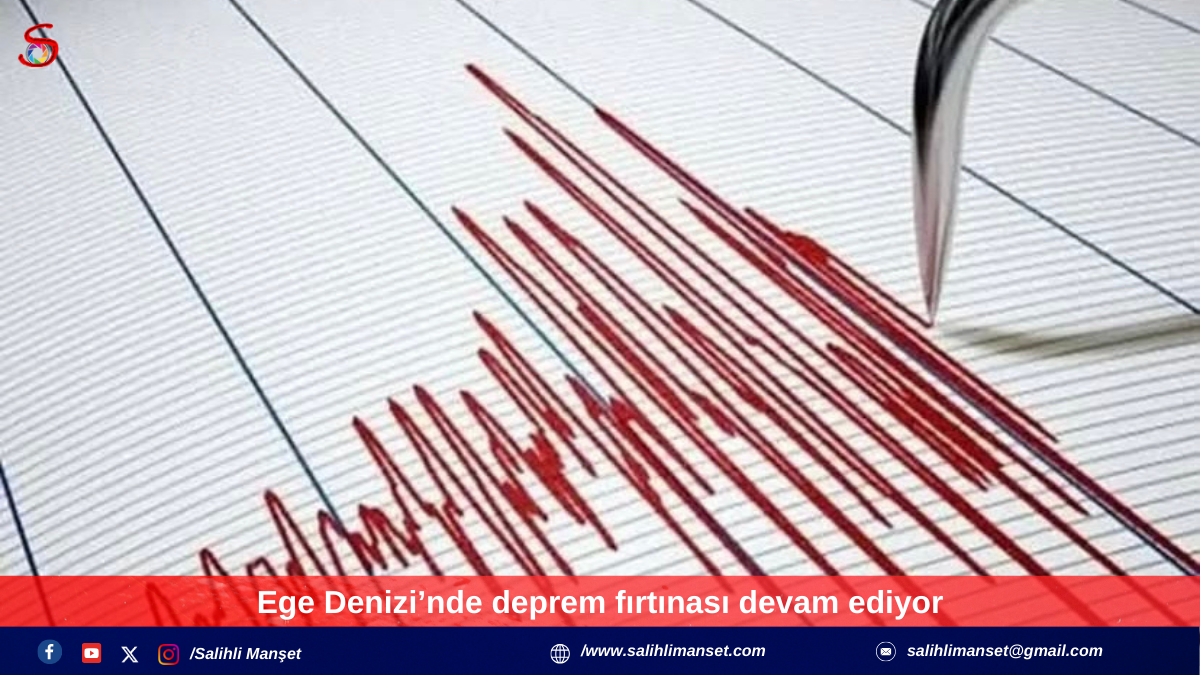 Ege Denizi’nde deprem fırtınası devam ediyor