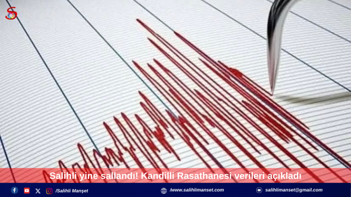 Salihli yine sallandı! Kandilli Rasathanesi verileri açıkladı