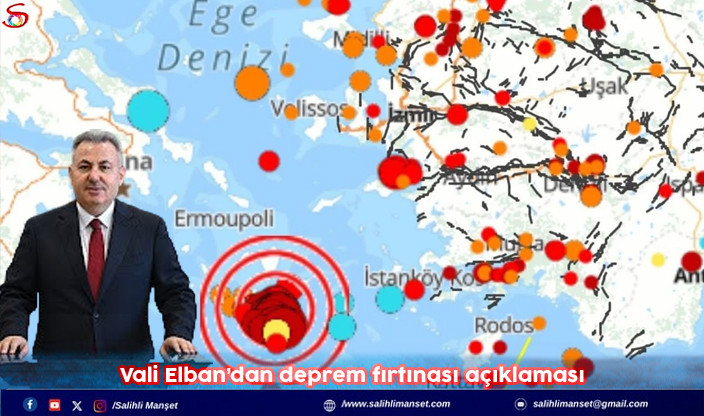 Vali Elban’dan deprem fırtınası açıklaması